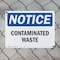 Signmission Contaminated Waste OSHA Notice Sign, Plastic, 14in W x 10in L, 2PK OS-2PACK-NS-P-1014-L-10810 - alternate 7